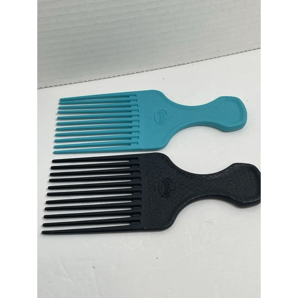 Goody 2 Hair Picks Plastic Comb Lift Black Teal Vintage